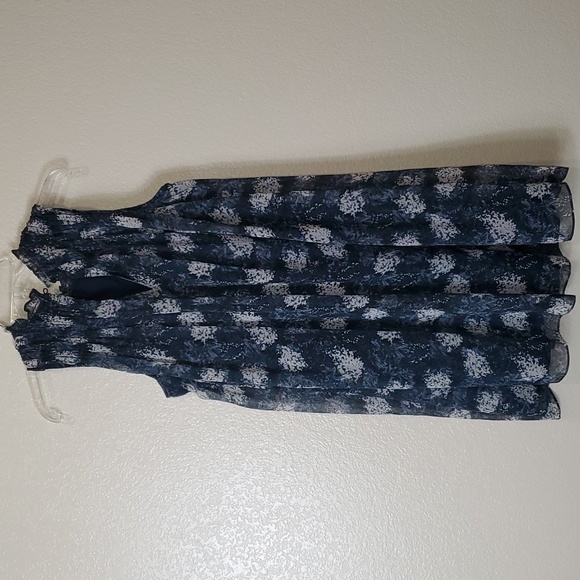 Joie Baltic Print Sleeveless Smocked Mini Dress Flowy Medium Party - Picture 4 of 7